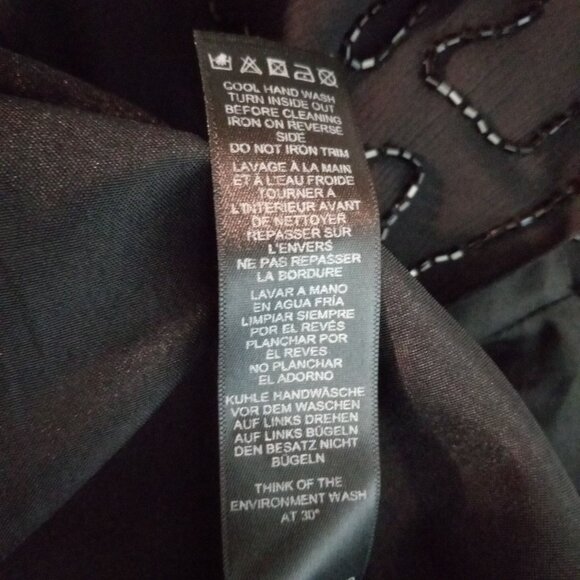 ASOS Size 2 Petite Dress Little Black Embroidered Sleeveless Floral Sequin Beads - Picture 10 of 10